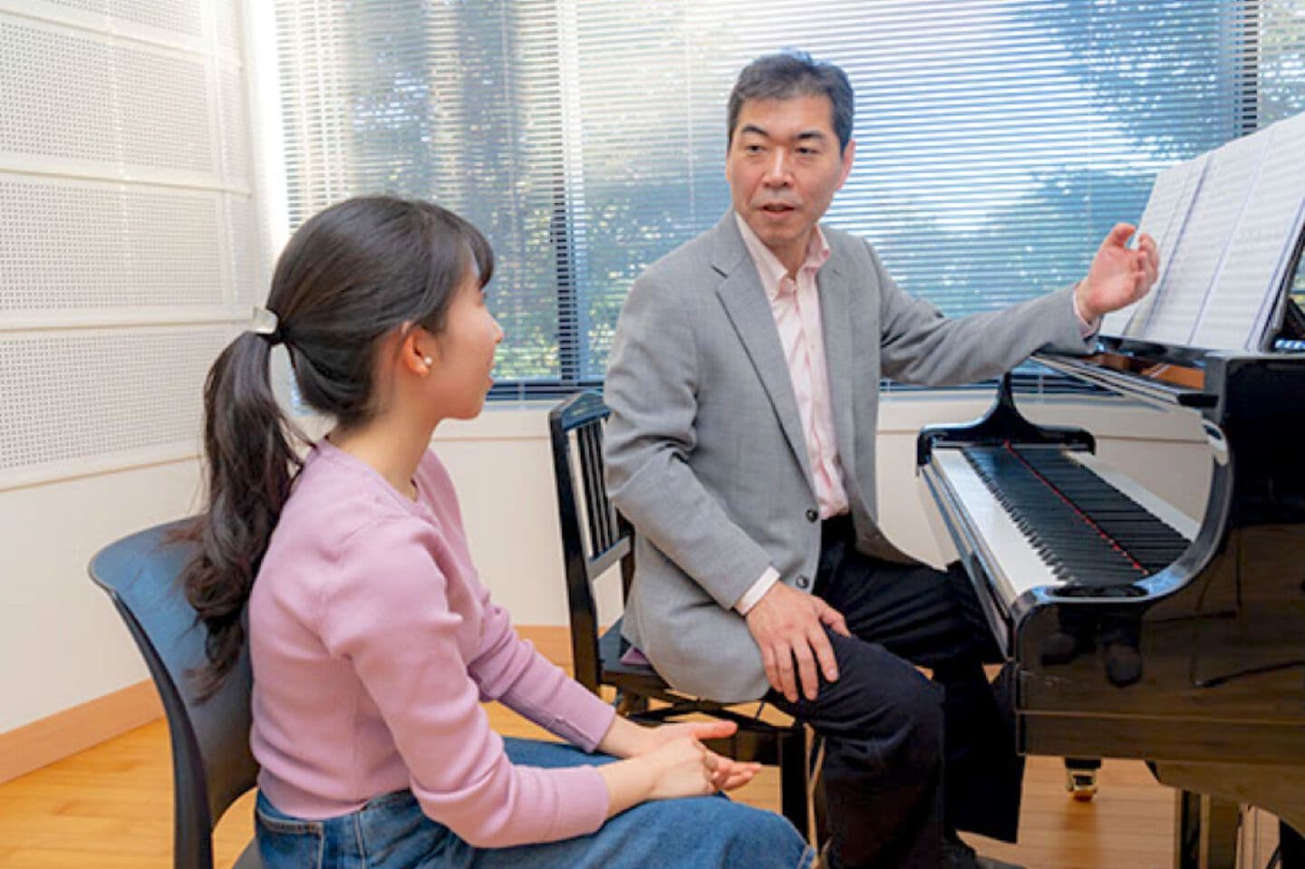 作曲レッスンの様子
